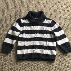 Grey and white sweater